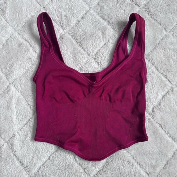 Out From Under | Maroon Camilla Seamless Bustier | Size Medium, Large - Picture 3 of 9